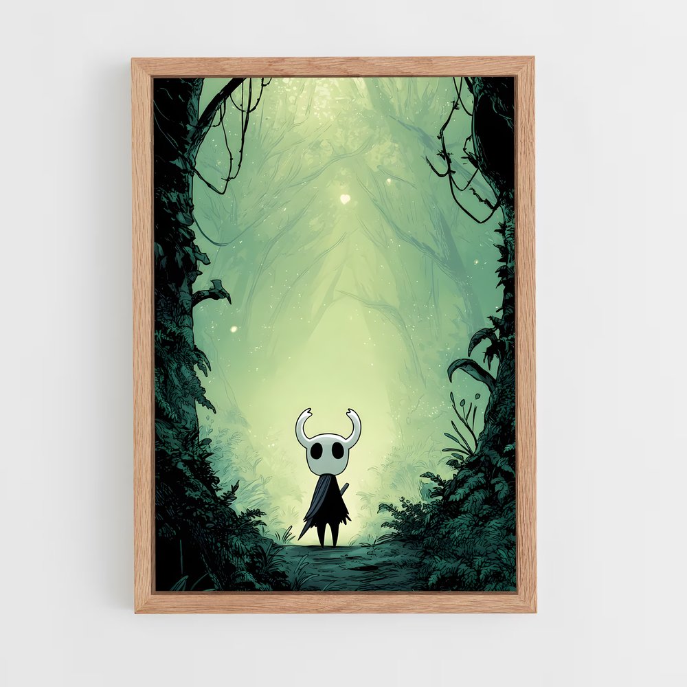 Poster L'Explorateur des Ombres – affiche Hollow Knight (vue 4)